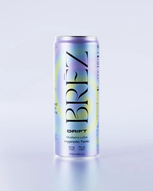 Shop BREZ Drift Hypnotic Tonic - 5mg THC + 75mg CBD Blueberry Lotus