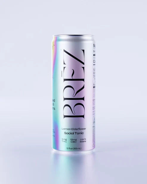 Shop BREZ OG Social Tonic – 5mg THC 10mg CBD + Lion's Mane (12Oz)