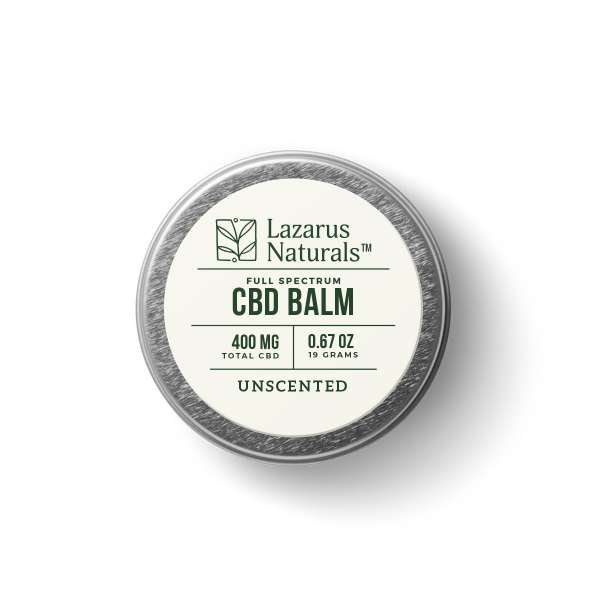 lazarus naturals unscented cbd balm