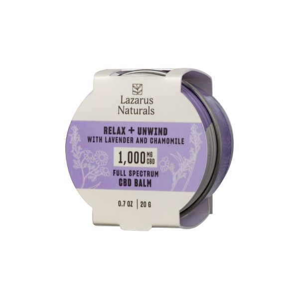 lazarus naturals lavender chamomile cbd balm