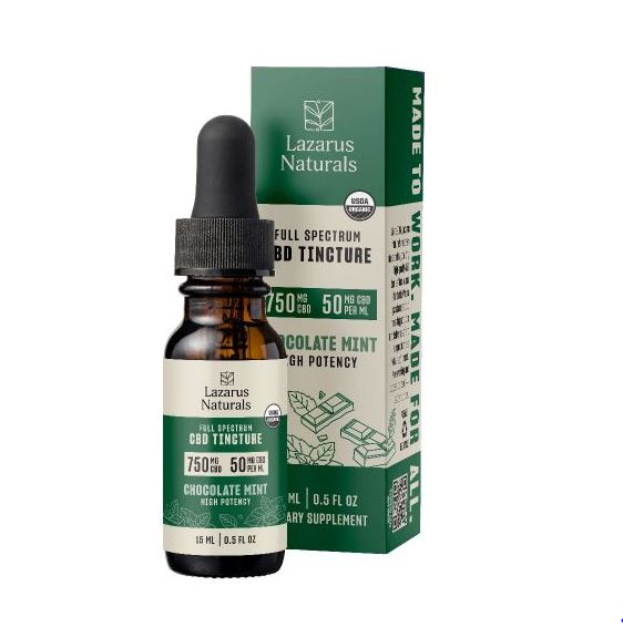 Buy Lazarus Naturals Chocolate Mint High Potency CBD Tincture Oil