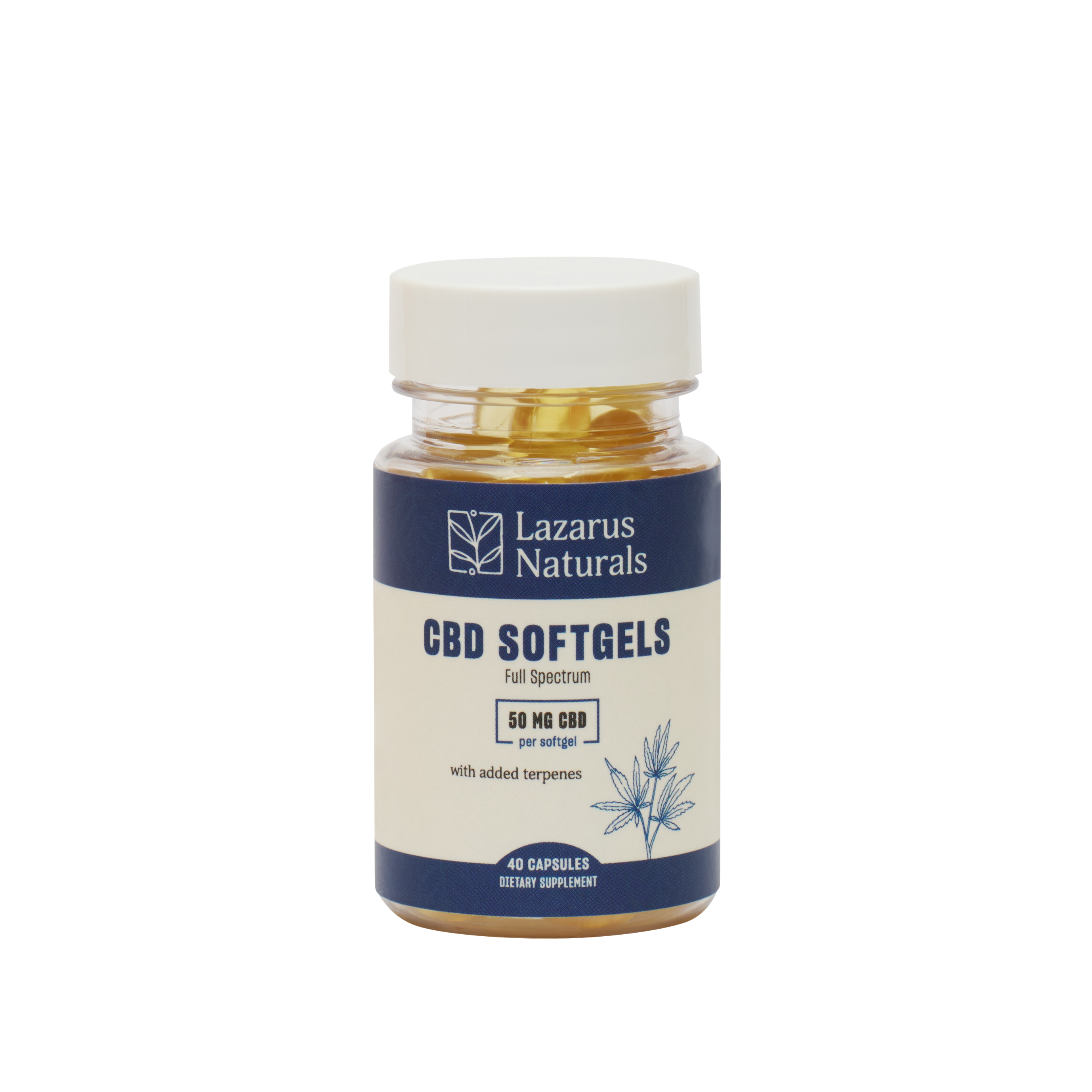 50mg CBD Full Spectrum Hemp Softgel Capsules | Hemp Hop
