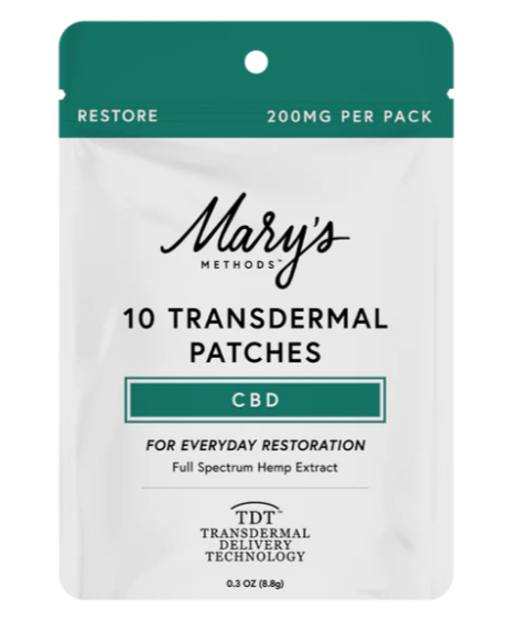 Mary’s Methods: Restore (CBD) Transdermal Patch 20mg CBD
