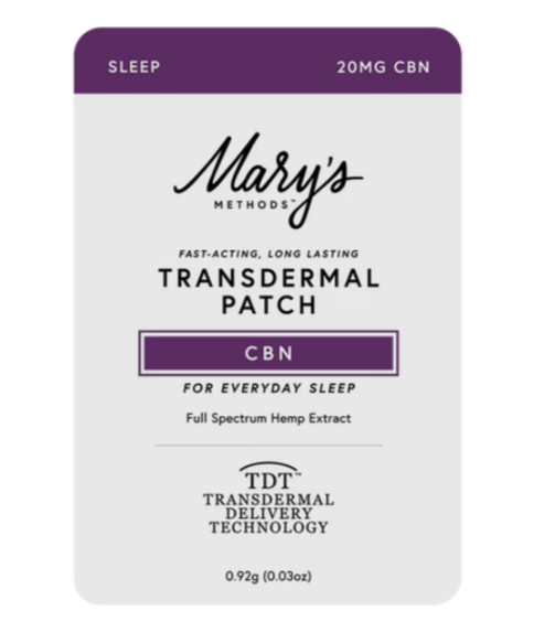 Mary’s Methods: Sleep (CBN) Transdermal Patch 20 mg CBN