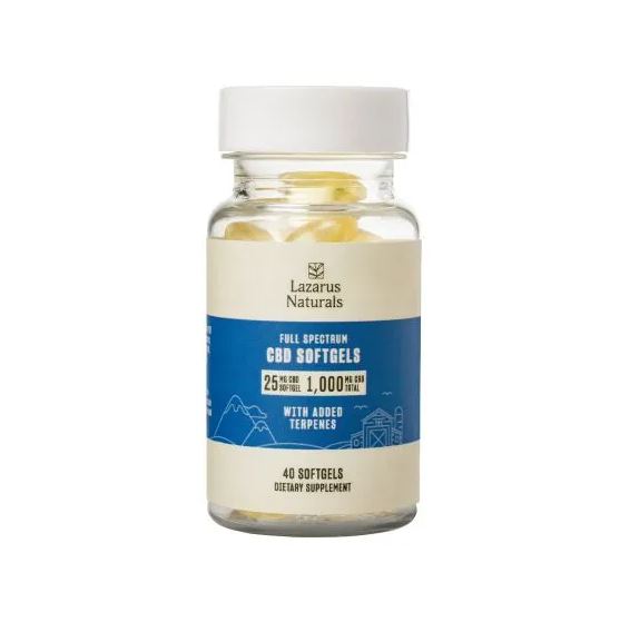 25mg CBD Full Spectrum Hemp Softgel Capsules