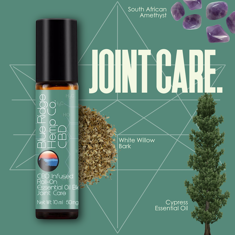 CBD Infused Roll-On Essential Oil Blend Joint Care 10ml 50mg CBD