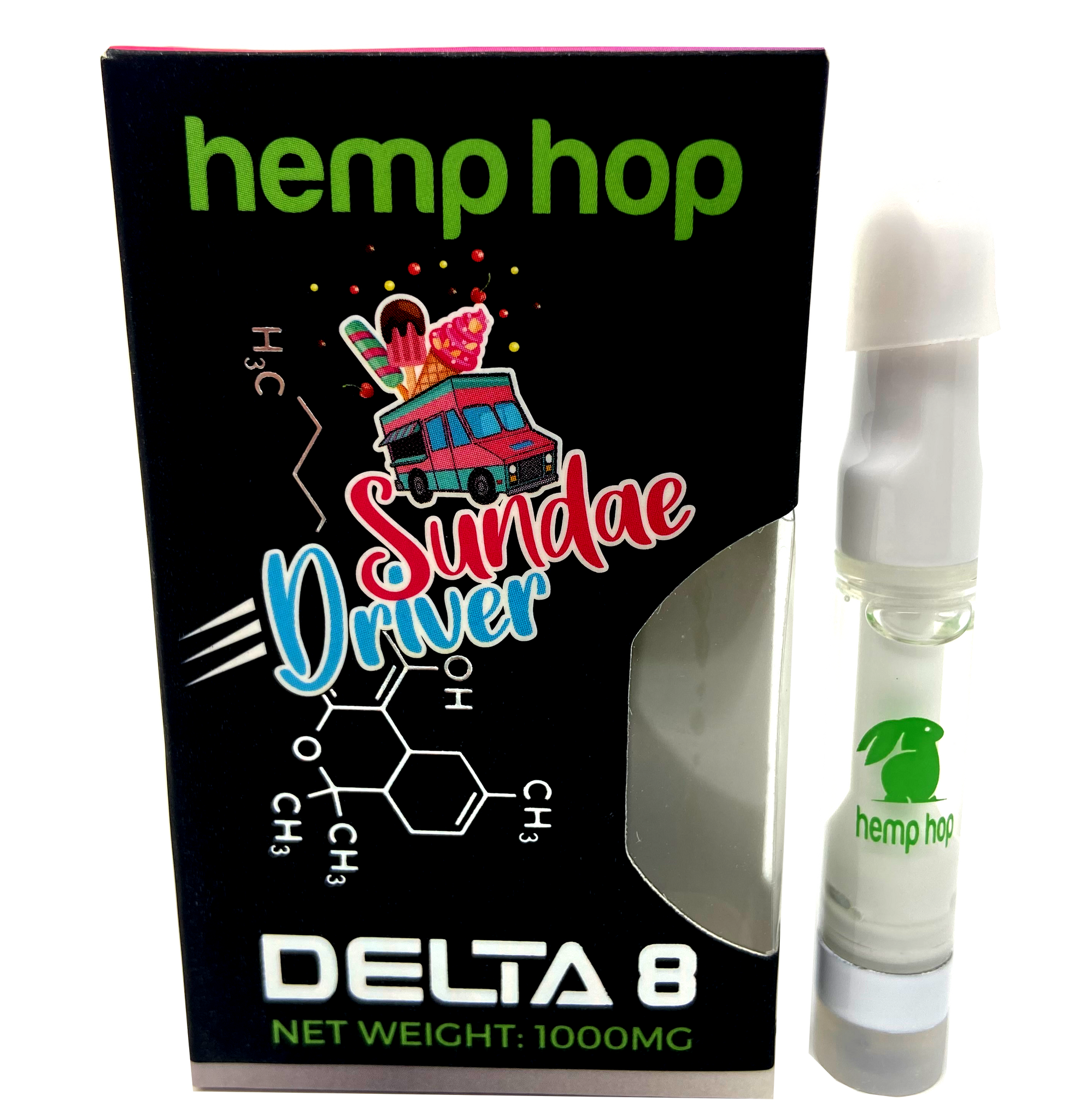 sundae driver delta-8 THC-O vape cartridge