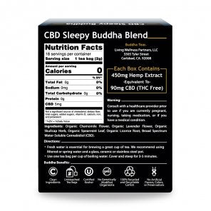 cbd tea for sleep sleepy buddha blend tea