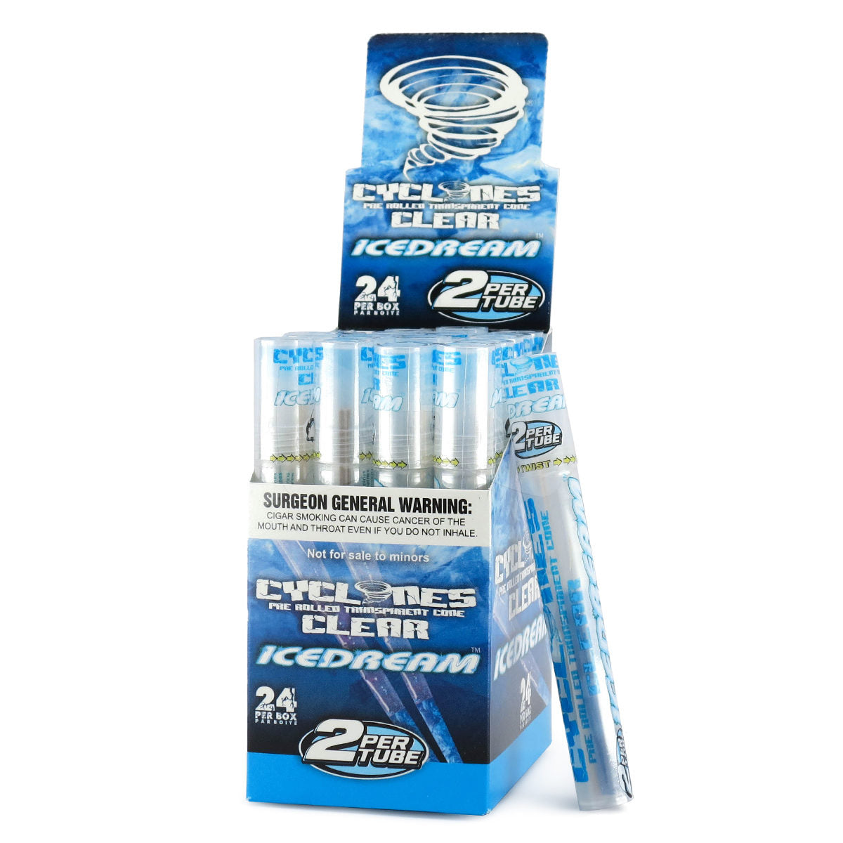 icedream cyclones prerolled cone clear